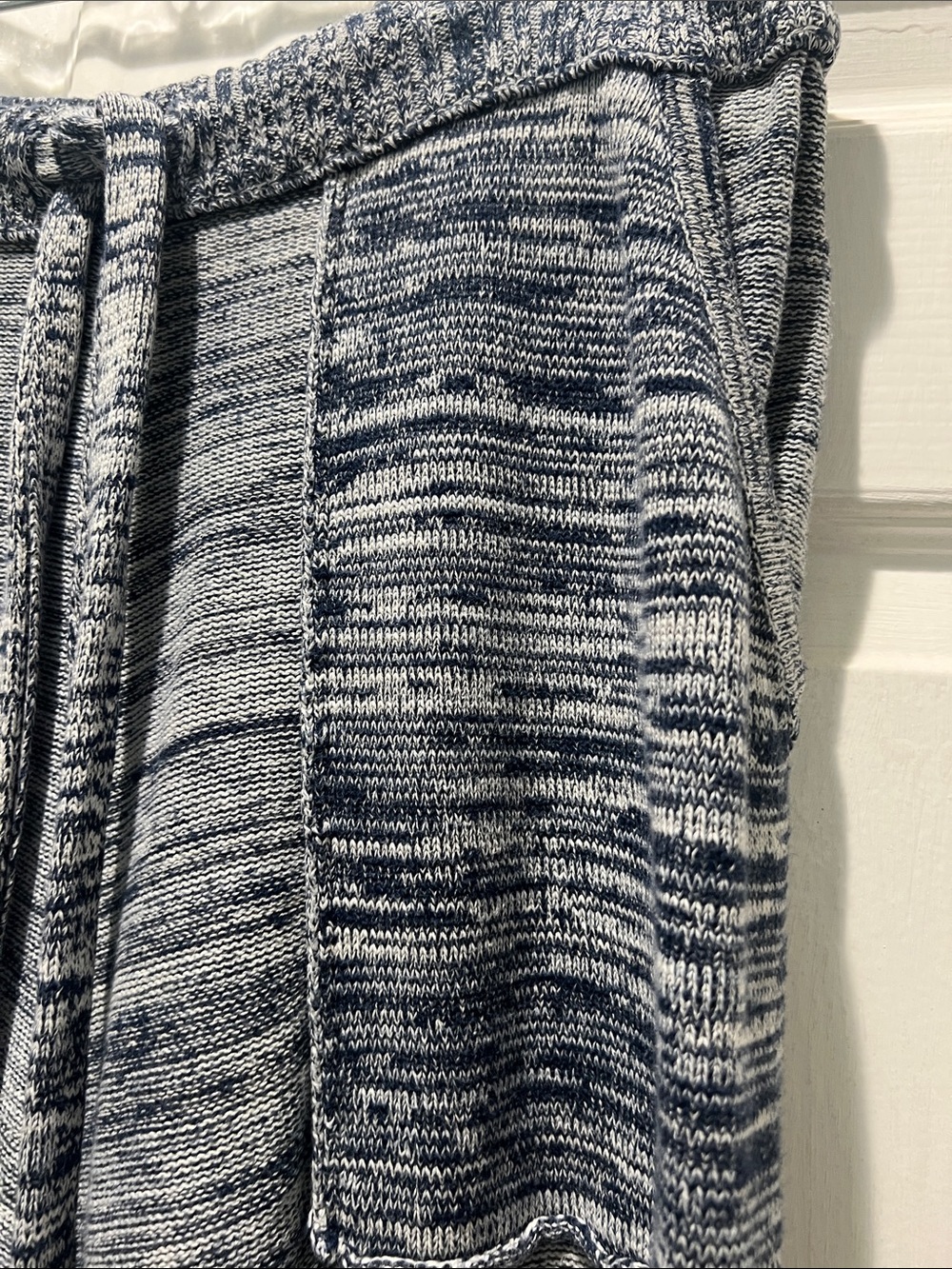 Free People Blue with White Flare Knit Pants - Picture 7 of 12